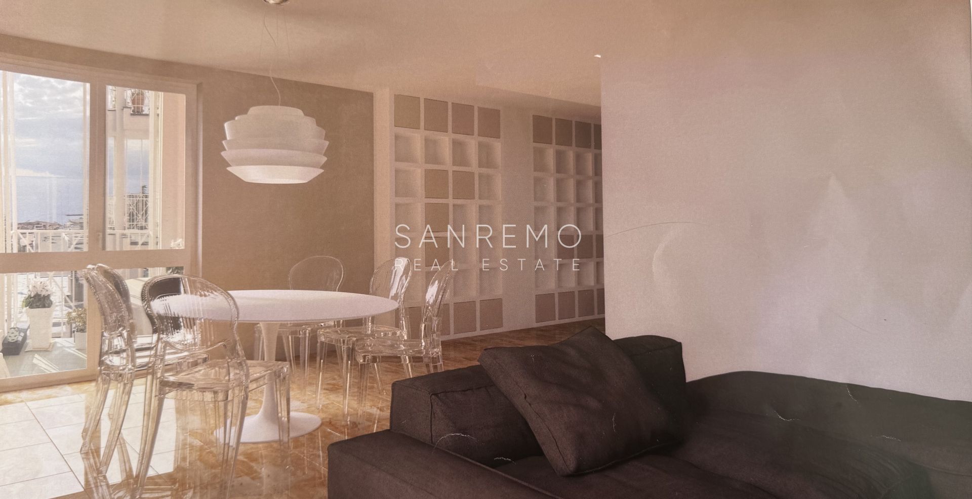 Appartement lumineux de 120 m2 offrant de grands espaces et une splendide vue mer