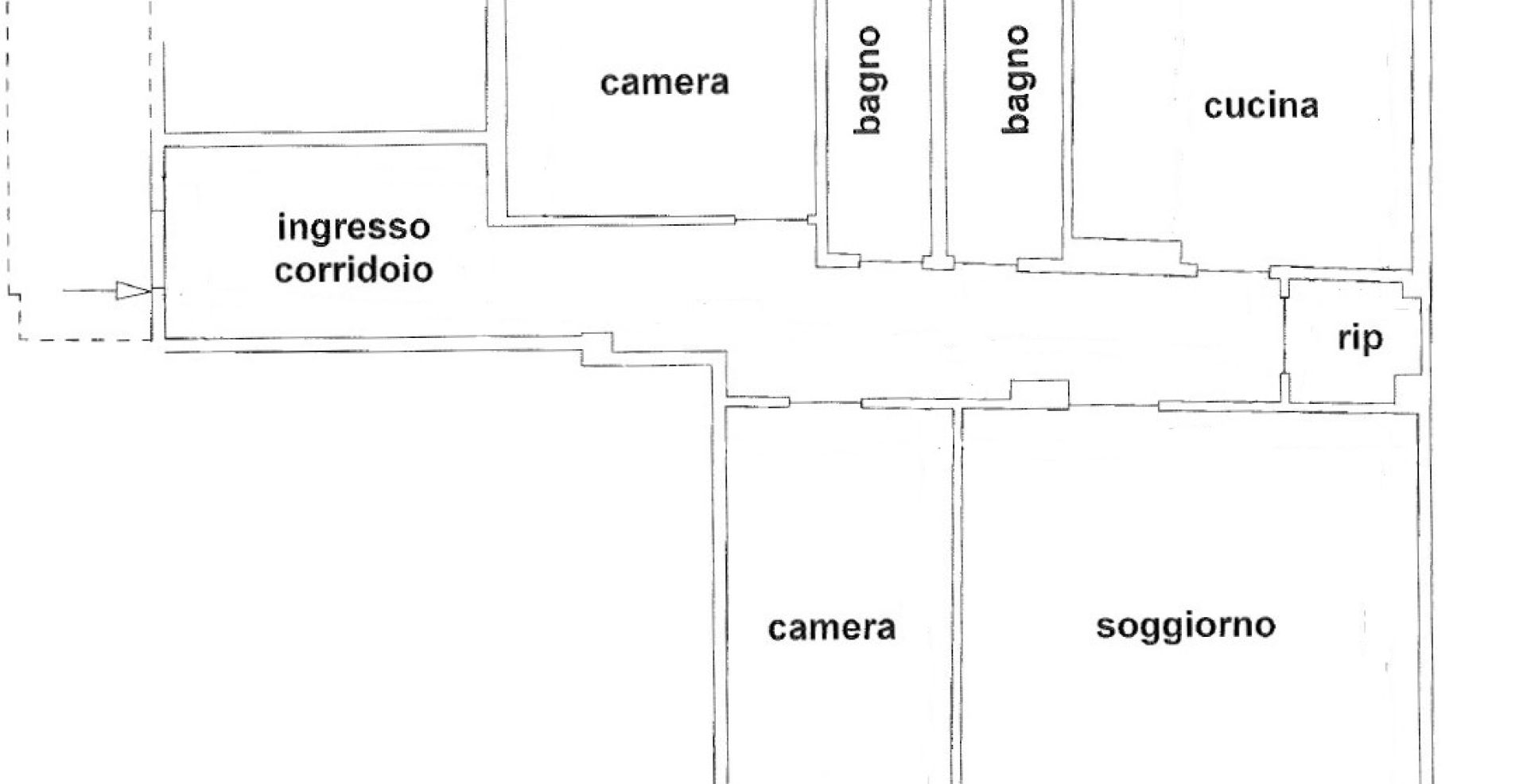 Appartement rénové avec deux balcons à quelques pas de la gare ferroviaire
