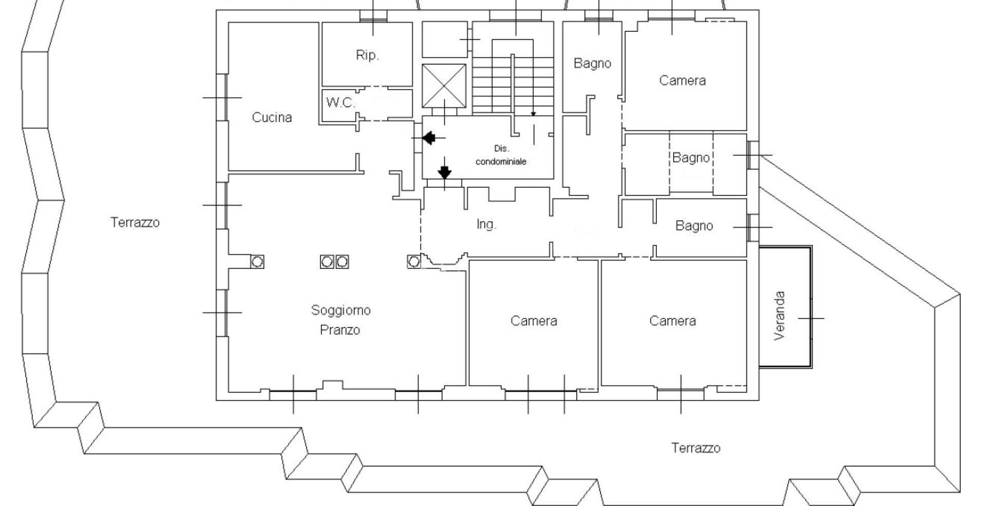 Penthouse exclusif avec vue sur la mer, grande terrasse et finitions de luxe dans un immeuble de standing entouré de verdure