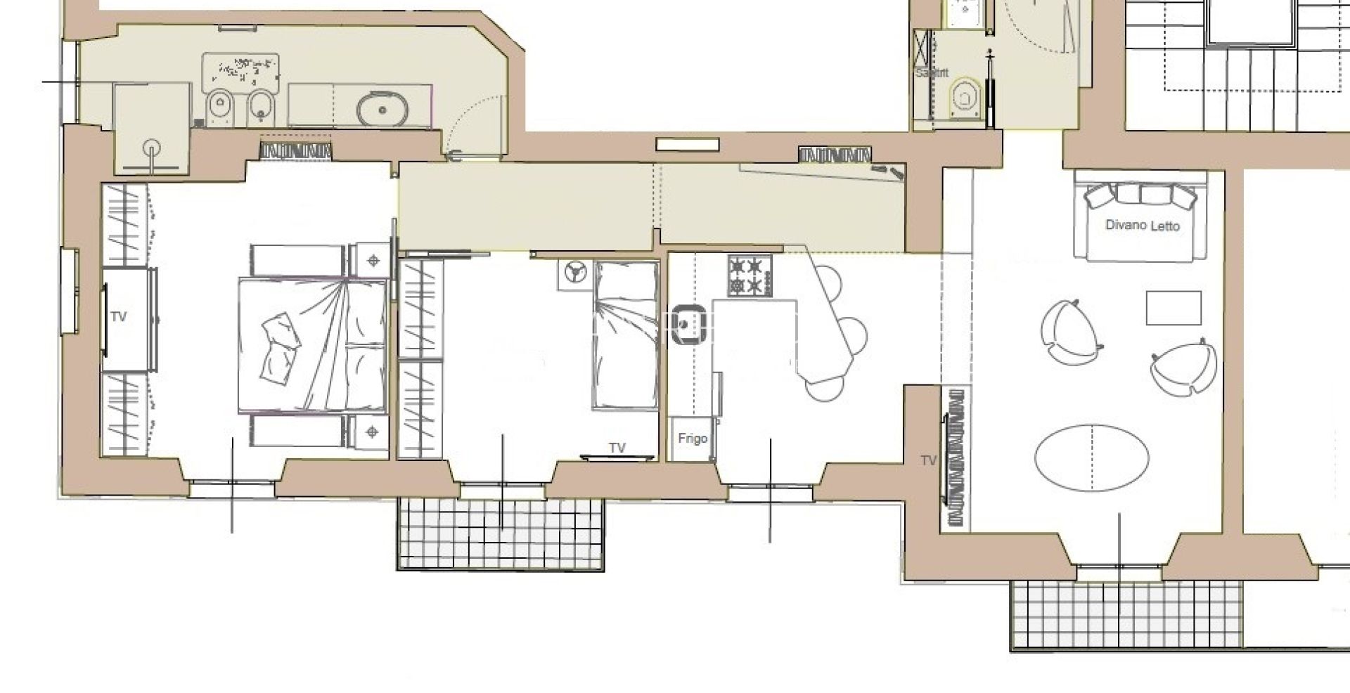 Appartement neuf avec vue mer, balcon et parking dans un immeuble moderne de construction récente