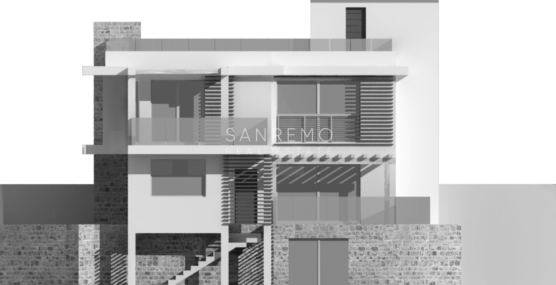 Terrain exclusif avec projet approuvé et vue mer