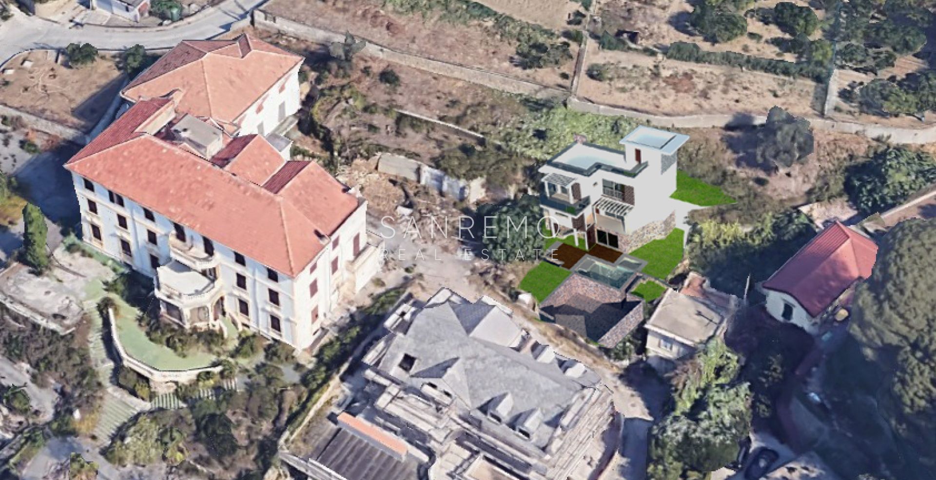 Terrain exclusif avec projet approuvé et vue mer