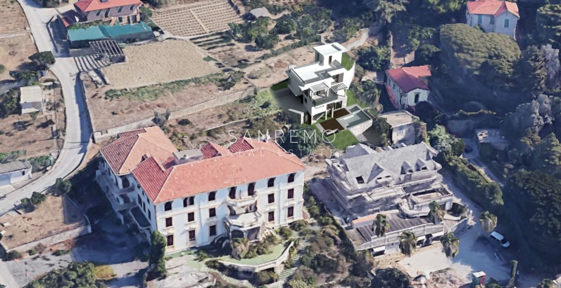 Terrain exclusif avec projet approuvé et vue mer