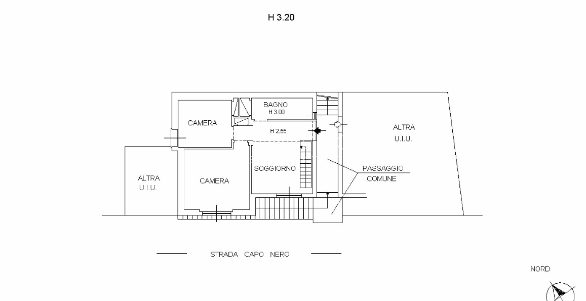Appartement sur deux niveaux avec une très belle vue sur tout le golfe d’Ospedaletti