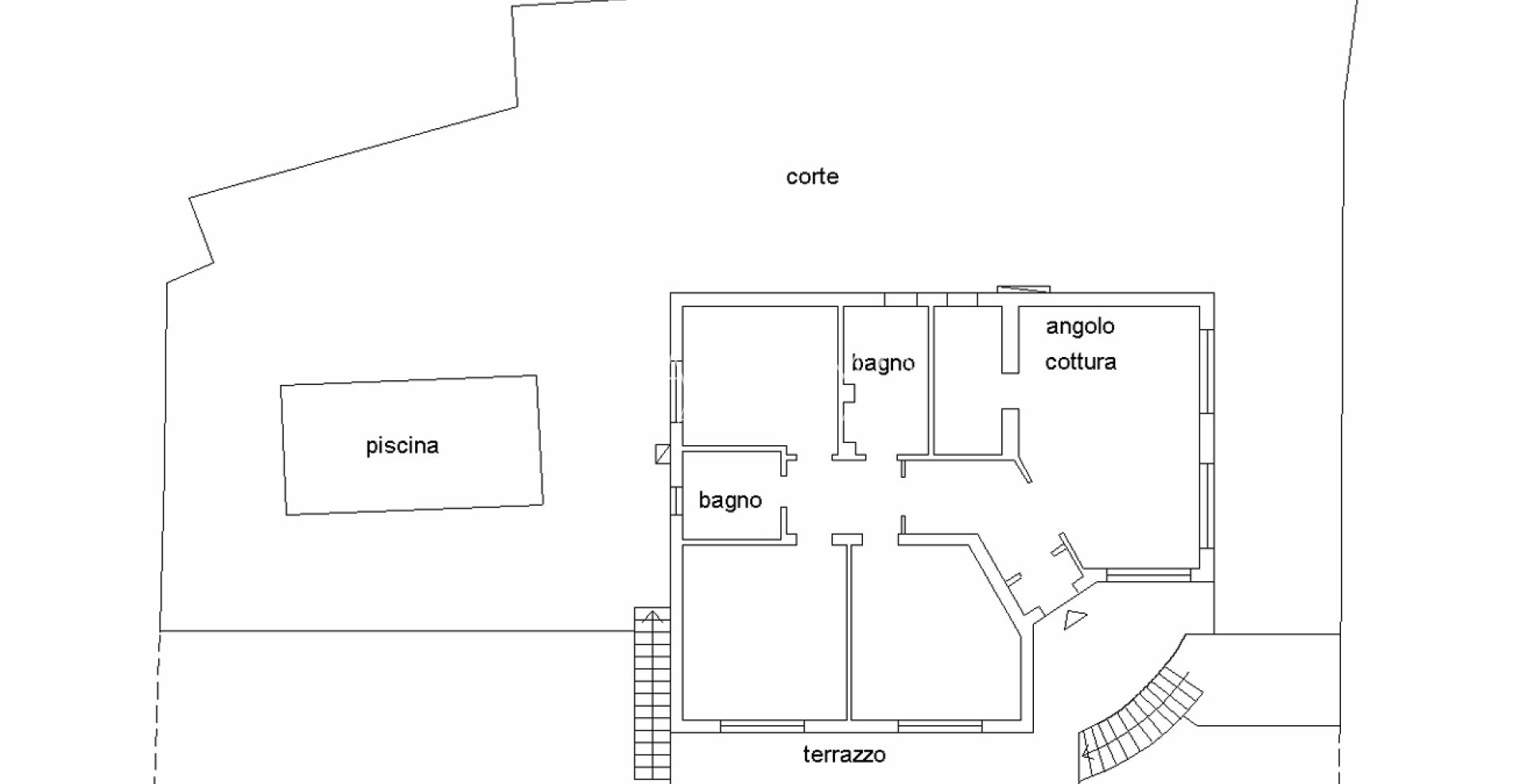 Maison, composée de 2 appartements indépendants, sur la première colline de Sanremo