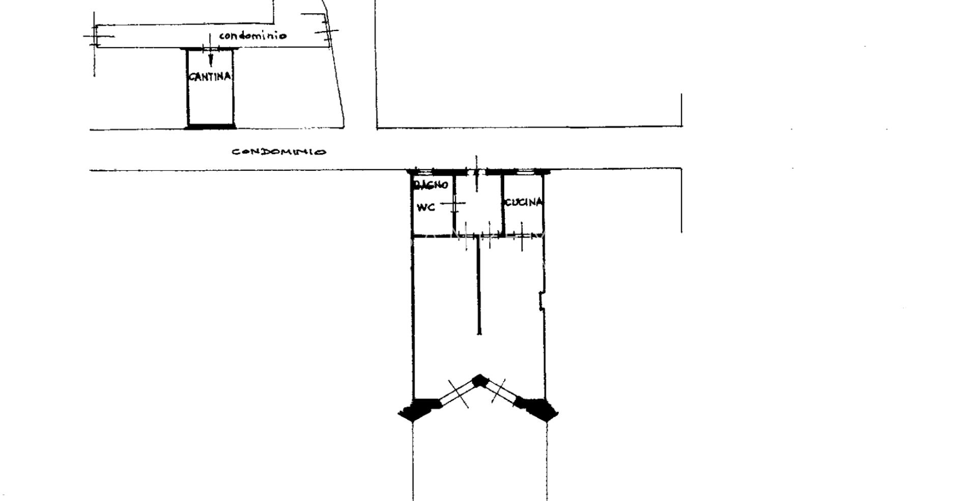 Appartement deux pièces avec grande terrasse entourée de verdure