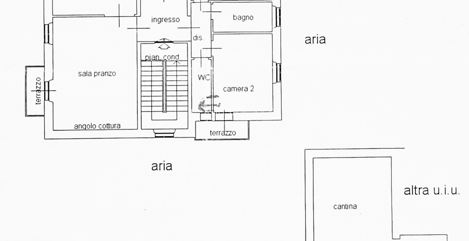 Lumineux appartement unique à l’étage