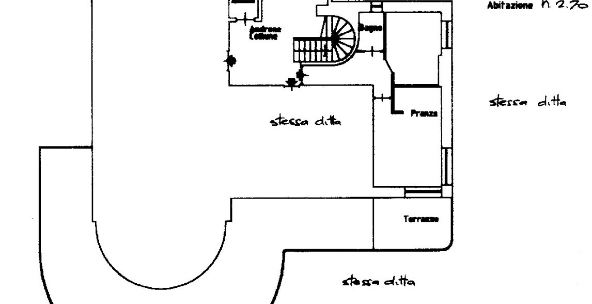 2 pièces dans une villa d'époque