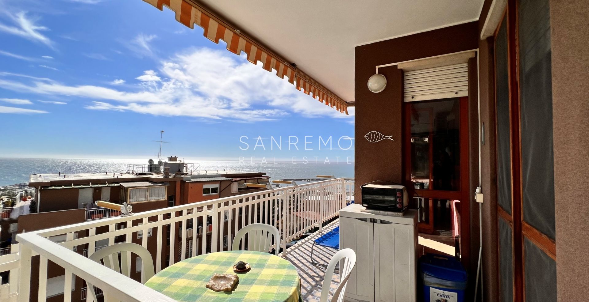 Appartement en vente derrière Portosole avec vue mer